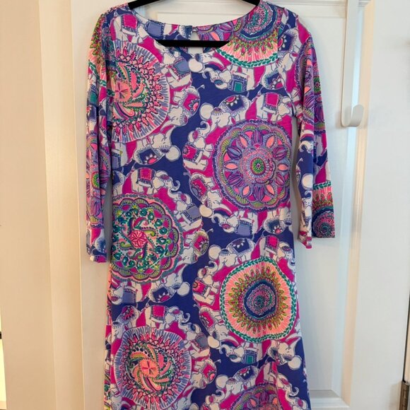 Lilly Pulitzer Cotton Dress Play That Funky Music pattern - Picture 2 of 5